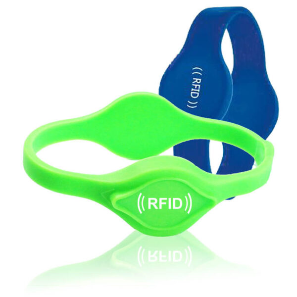 Podwójna opaska silikonowa RFID na nadgarstek