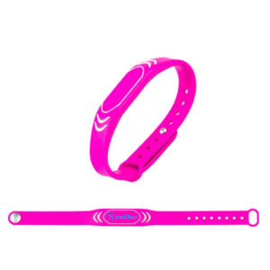 Bracelet en silicone ajustable mince RFID