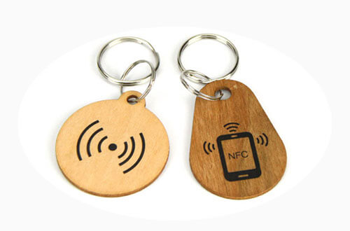 rfid wooden keyfob