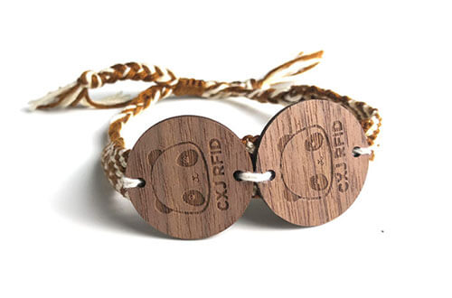 wooden rfid wristbands